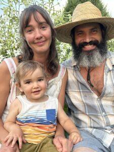 Justin Lacroix with wife Jensine and son Zeph.